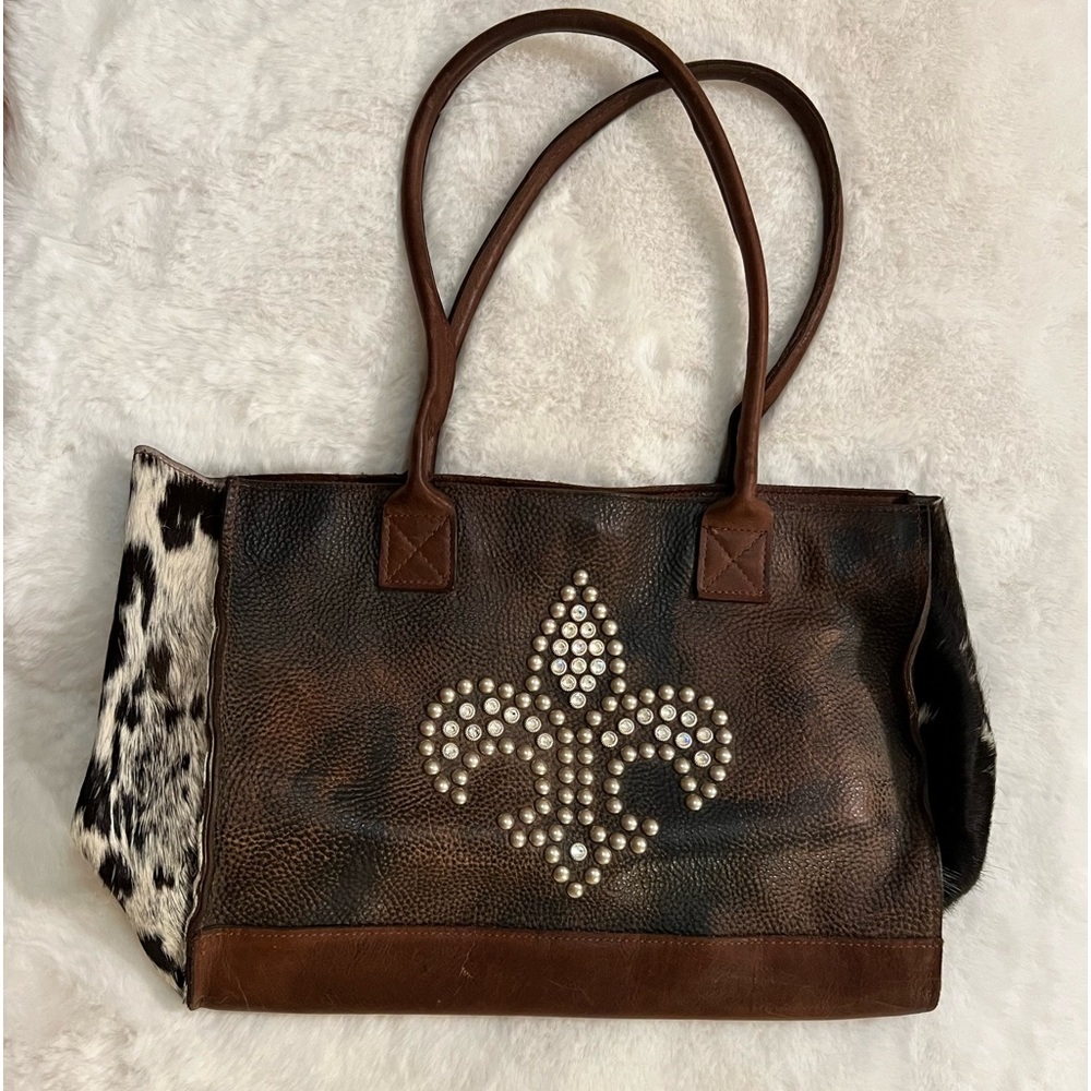 Two Bar West Leather handbag
